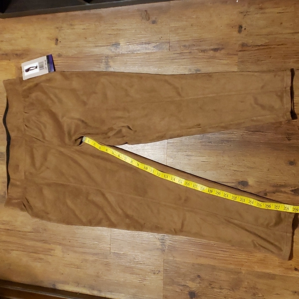 Seven7 sueded high rise leggings tan bew with tags